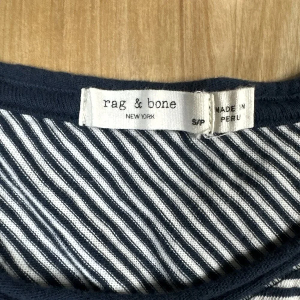 Rag & Bone Women’s Black & White Striped Tank Top Size Small - Picture 2 of 5